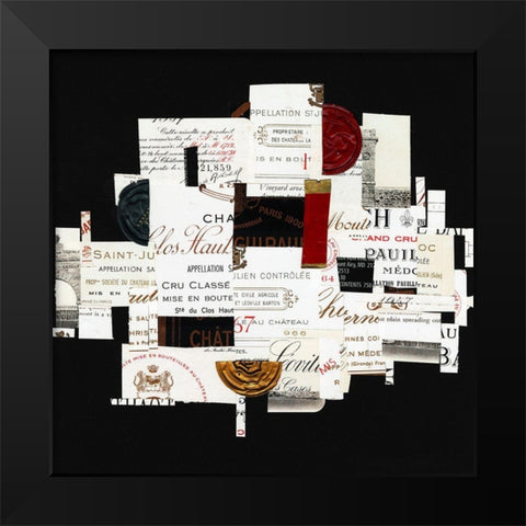 Pentimento Moment III Black Modern Wood Framed Art Print by Dixon, Samuel