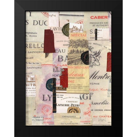 Wine Memento Mori II Black Modern Wood Framed Art Print by Dixon, Samuel