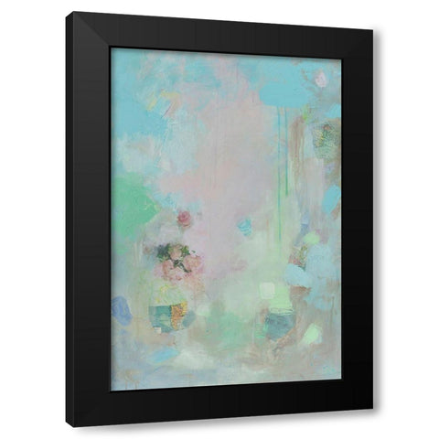 Pastel Whimsy I Black Modern Wood Framed Art Print by Iafrate, Sandra