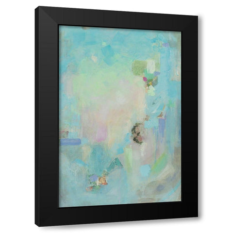 Pastel Whimsy II Black Modern Wood Framed Art Print with Double Matting by Iafrate, Sandra