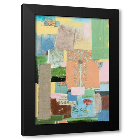 Collected Things IV Black Modern Wood Framed Art Print with Double Matting by Iafrate, Sandra