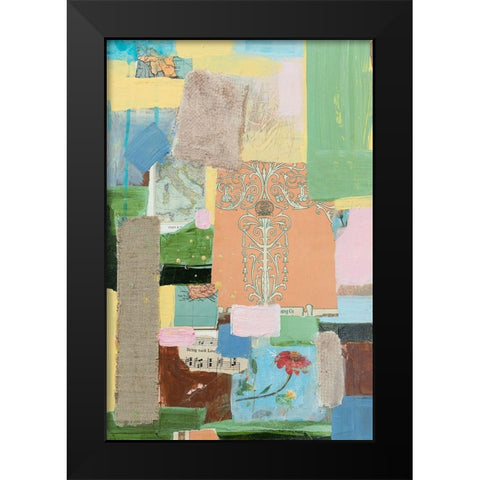 Collected Things IV Black Modern Wood Framed Art Print by Iafrate, Sandra