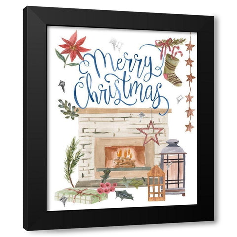 O Holy Night I Black Modern Wood Framed Art Print with Double Matting by Wang, Melissa