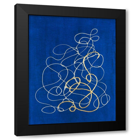 Adagio II Black Modern Wood Framed Art Print with Double Matting by Lam, Vanna