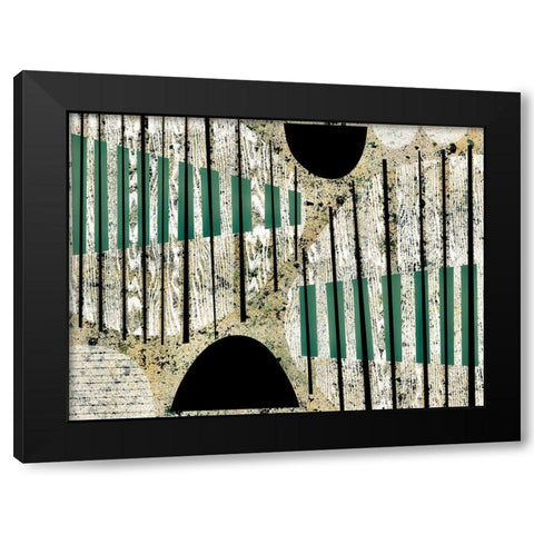 Texture Play II Black Modern Wood Framed Art Print with Double Matting by Galapon, Nikki