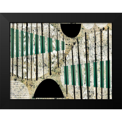Texture Play II Black Modern Wood Framed Art Print by Galapon, Nikki