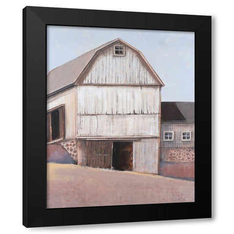 Barn Textures I Black Modern Wood Framed Art Print with Double Matting by OToole, Tim