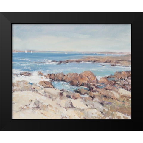 Sound of the Sea I Black Modern Wood Framed Art Print by OToole, Tim