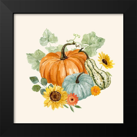 Hello Autumn I Black Modern Wood Framed Art Print by Barnes, Victoria