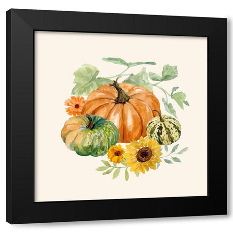 Hello Autumn II Black Modern Wood Framed Art Print with Double Matting by Barnes, Victoria