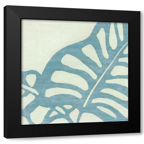 Spa Palms II Black Modern Wood Framed Art Print with Double Matting by Vess, June Erica