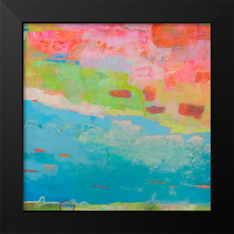 Natant II Black Modern Wood Framed Art Print by Jachimiec, Sue