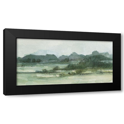 Marshy Landscape II Black Modern Wood Framed Art Print with Double Matting by Caroline, Emma