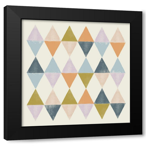 Deco Diagram I Black Modern Wood Framed Art Print with Double Matting by Barnes, Victoria