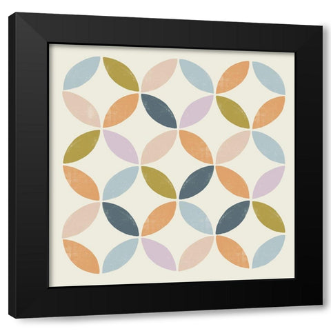 Deco Diagram II Black Modern Wood Framed Art Print by Barnes, Victoria