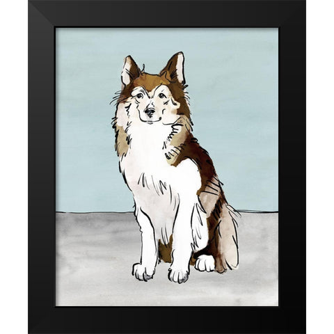 Pet Portrait II Black Modern Wood Framed Art Print by Warren, Annie