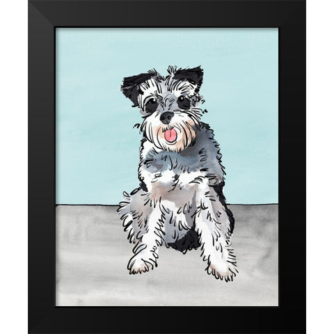 Pet Portrait IV Black Modern Wood Framed Art Print by Warren, Annie