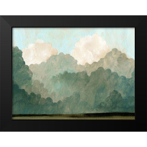 Autumn Thunderstorm II Black Modern Wood Framed Art Print by Caroline, Emma