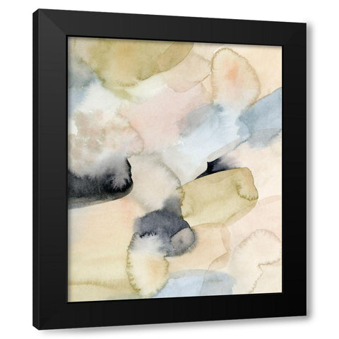 Salmon Rocks I Black Modern Wood Framed Art Print by Popp, Grace