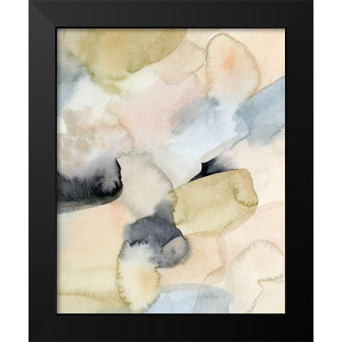 Salmon Rocks I Black Modern Wood Framed Art Print by Popp, Grace