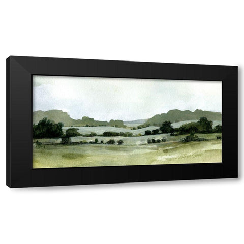 Vert Landscape III Black Modern Wood Framed Art Print by Caroline, Emma