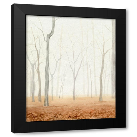 Fall in the Forest I Black Modern Wood Framed Art Print with Double Matting by Popp, Grace
