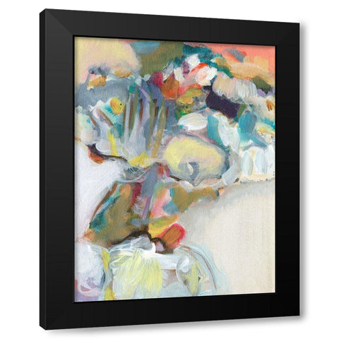 Flower Vendor II Black Modern Wood Framed Art Print by Fuchs, Jodi