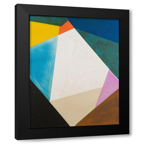 Modular I Black Modern Wood Framed Art Print with Double Matting by Fuchs, Jodi