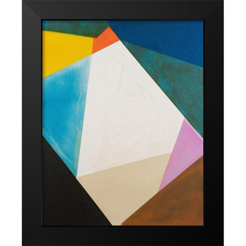 Modular I Black Modern Wood Framed Art Print by Fuchs, Jodi