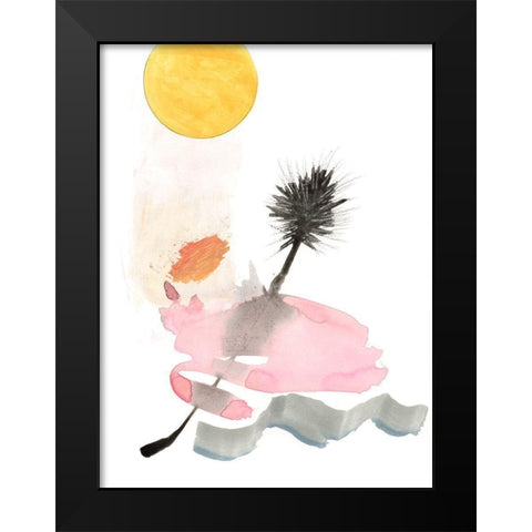 Pink Oasis I Black Modern Wood Framed Art Print by Fuchs, Jodi