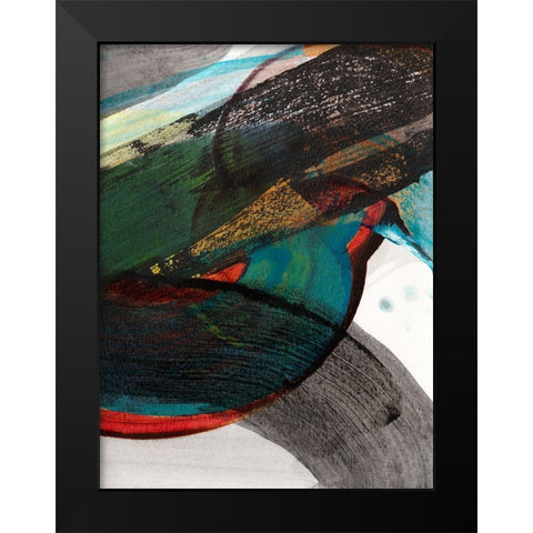 Carnival Trio I Black Modern Wood Framed Art Print by Fuchs, Jodi