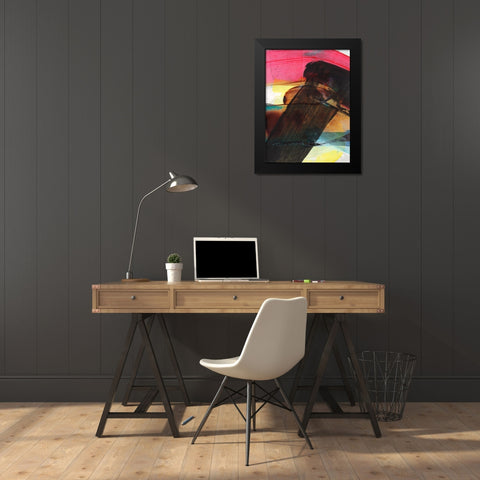 Carnival Trio II Black Modern Wood Framed Art Print by Fuchs, Jodi