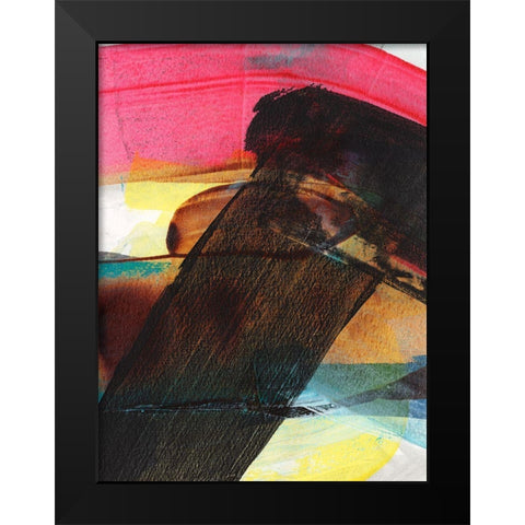 Carnival Trio II Black Modern Wood Framed Art Print by Fuchs, Jodi