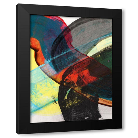 Carnival Trio III Black Modern Wood Framed Art Print by Fuchs, Jodi