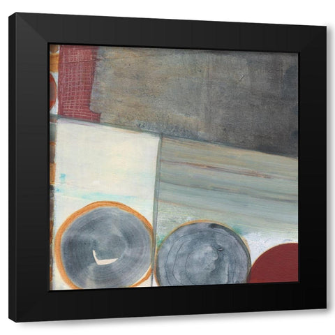Seven Circles IV Black Modern Wood Framed Art Print by Fuchs, Jodi