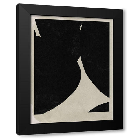 Big Graphic I Black Modern Wood Framed Art Print with Double Matting by Green, Jacob
