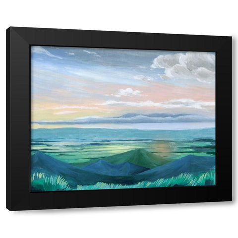 Sunset Outlook II Black Modern Wood Framed Art Print with Double Matting by Popp, Grace