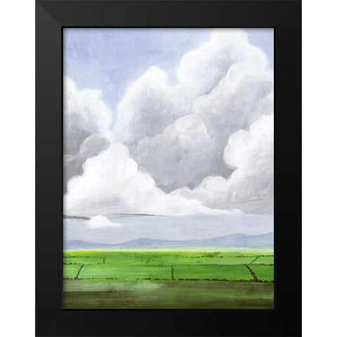 Hazy Horizon I Black Modern Wood Framed Art Print by Popp, Grace