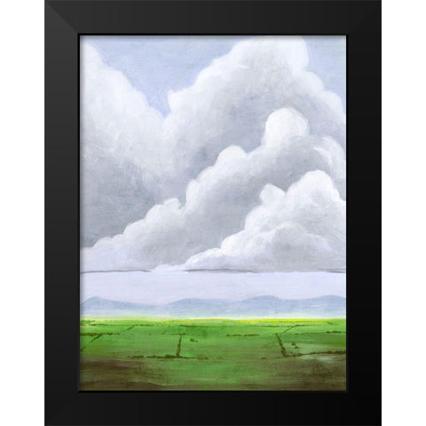 Hazy Horizon II Black Modern Wood Framed Art Print by Popp, Grace