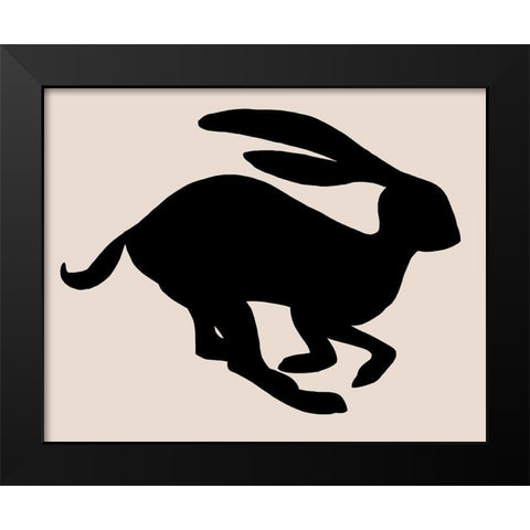 Animal Sprinter I Black Modern Wood Framed Art Print by Green, Jacob