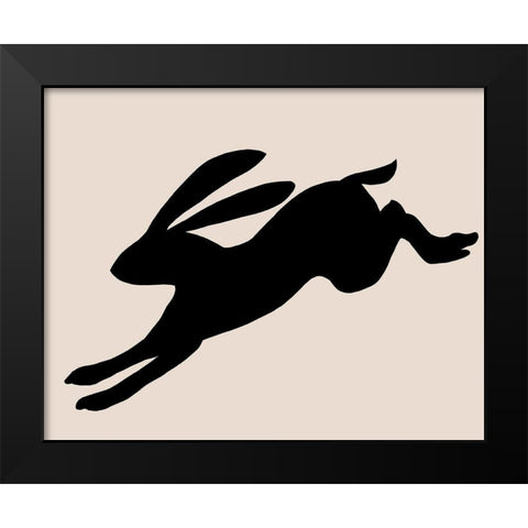 Animal Sprinter II Black Modern Wood Framed Art Print by Green, Jacob