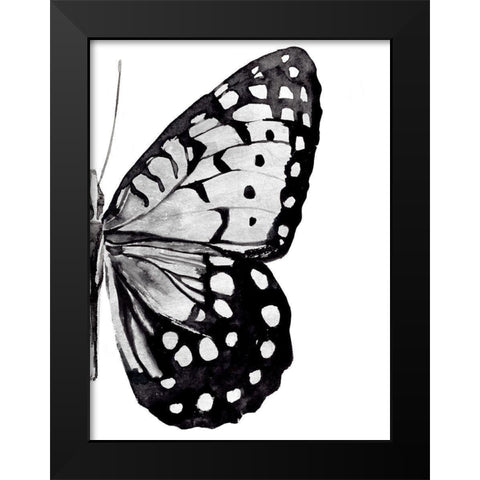 Monochrome Wings II Black Modern Wood Framed Art Print by Warren, Annie