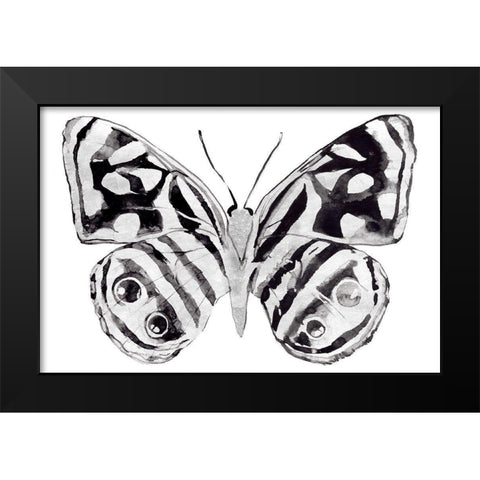 Monochrome Wings Whole II Black Modern Wood Framed Art Print by Warren, Annie