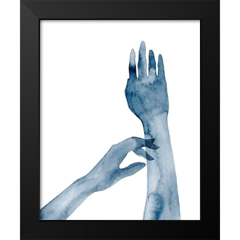 Shadow Hands II Black Modern Wood Framed Art Print by Popp, Grace