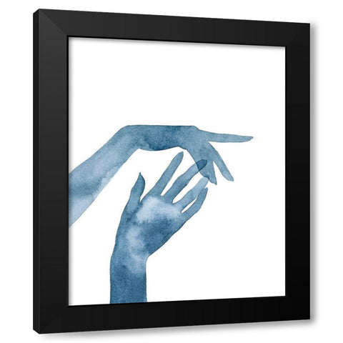 Shadow Hands III Black Modern Wood Framed Art Print by Popp, Grace