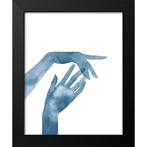 Shadow Hands III Black Modern Wood Framed Art Print by Popp, Grace