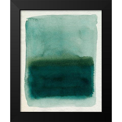 Seaglass Windowpane II Black Modern Wood Framed Art Print by Popp, Grace