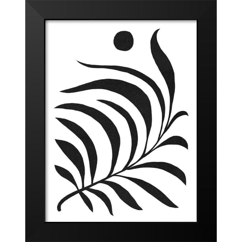 Matisse Fern II Black Modern Wood Framed Art Print by Green, Jacob