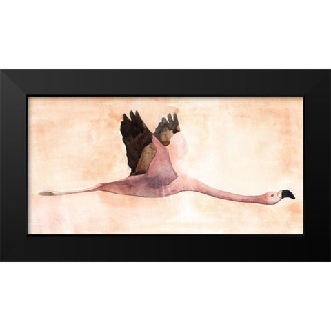 Touching Down II Black Modern Wood Framed Art Print by Warren, Annie