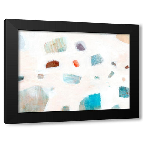Washed Stone I Black Modern Wood Framed Art Print with Double Matting by Warren, Annie
